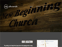 Tablet Screenshot of newbeginningchurchshoals.com